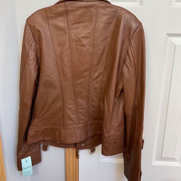 Womens Carrie Hoxton Leather Jacket, Brand New - Picture 2 of 3